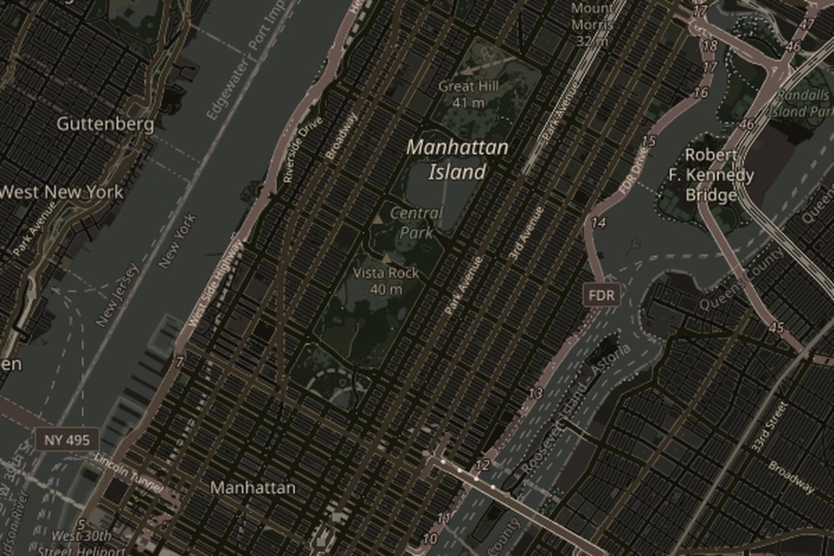 Map of Central Park, New York; marker identifies the named place, not the photo spot
